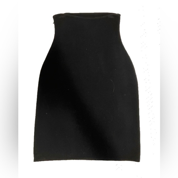 Anne Klein 100% Wool Skirt Made In Italy Black - Picture 1 of 3